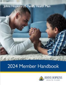 2024 Johns Hopkins US Family Health Plan member handbook cover
